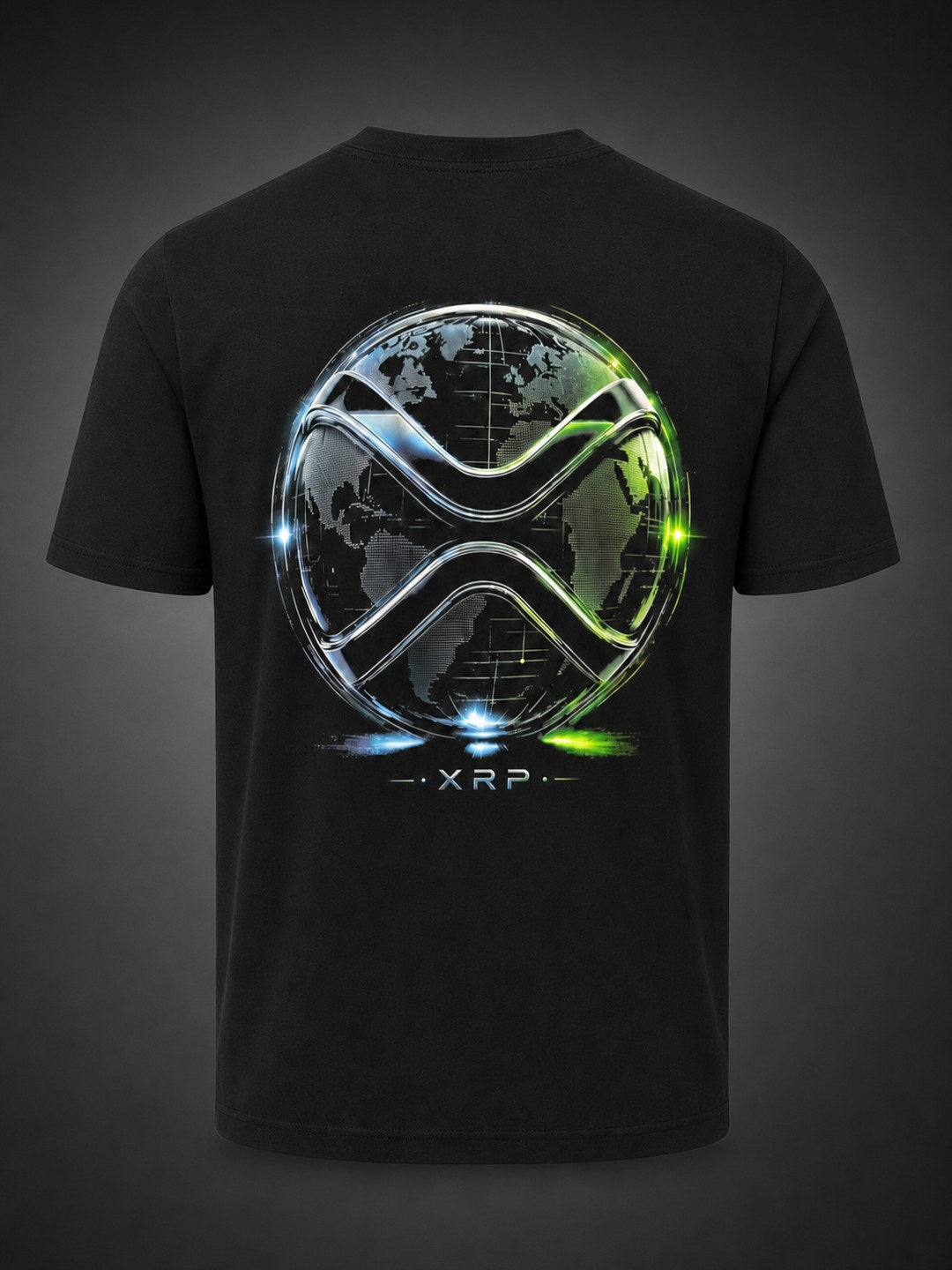 Swankora XRP globe tee, back print